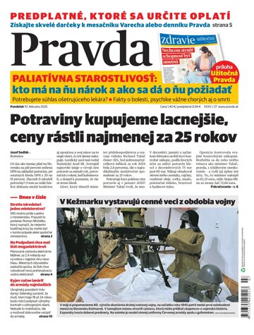 Obálka e-magazínu Pravda 10. 2. 2025