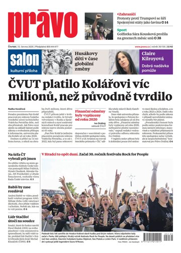 Obálka e-magazínu Deník Právo 12.6.2025