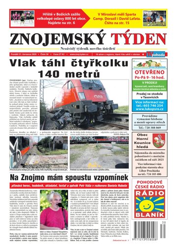Obálka e-magazínu Znojemský týden 30/2025