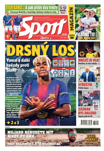 Obálka e-magazínu Sport 29.8.2025