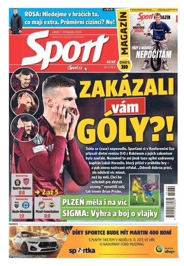 Obálka e-magazínu Sport 7.11.2025