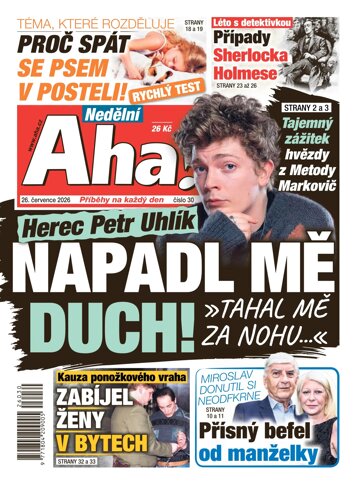 Obálka e-magazínu Nedělní AHA! 26.7.2026