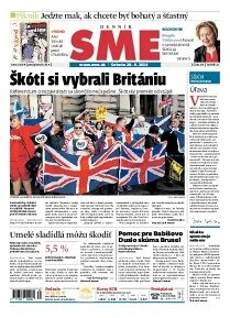 Obálka e-magazínu SME 20.9.2014