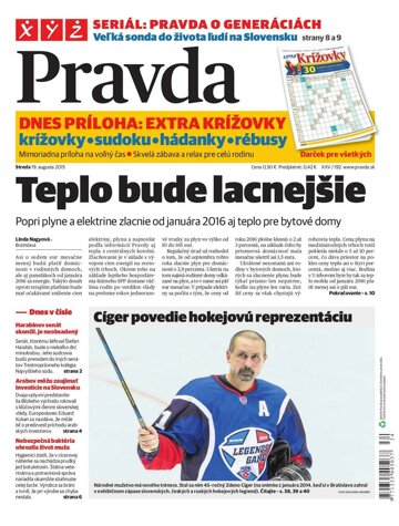 Obálka e-magazínu Pravda 19. 8. 2015