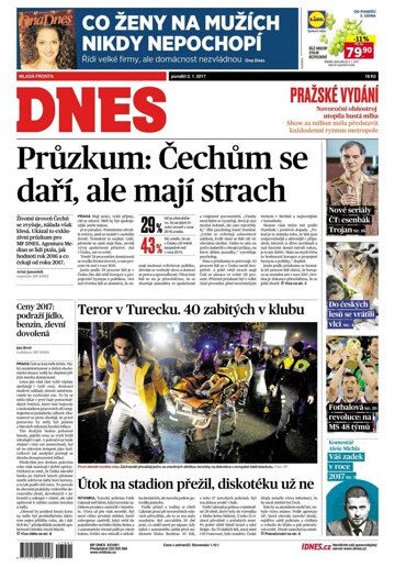 Obálka e-magazínu MF Dnes 2.1.2017