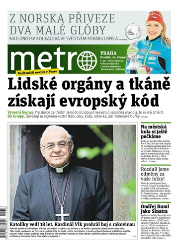 Obálka e-magazínu deník METRO 20.3.2017