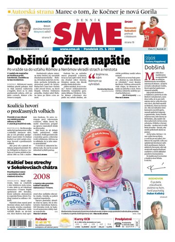 Obálka e-magazínu SME 25.3.2019