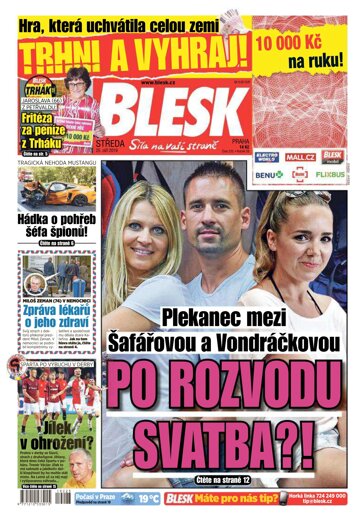 Obálka e-magazínu Blesk 25.9.2019