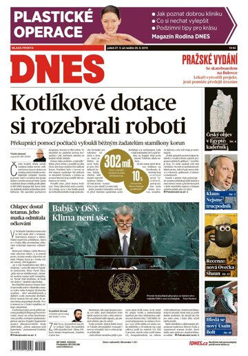 Obálka e-magazínu MF Dnes 27.9.2019