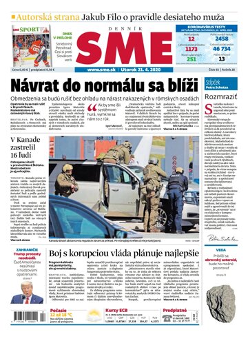 Obálka e-magazínu SME 21.4.2019