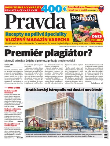 Obálka e-magazínu Pravda 17.7.2020