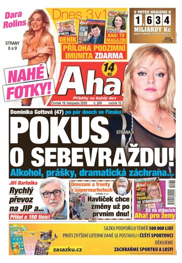 Obálka e-magazínu AHA! 19.11.2020