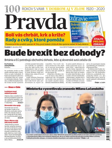 Obálka e-magazínu Pravda 14. 12. 2020