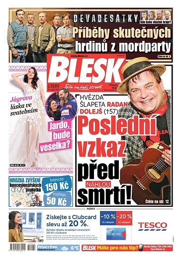 Obálka e-magazínu Blesk 25.1.2022