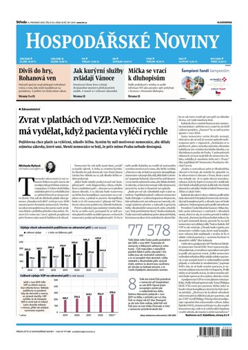 Obálka e-magazínu Hospodářské noviny 241 - 14.12.2022