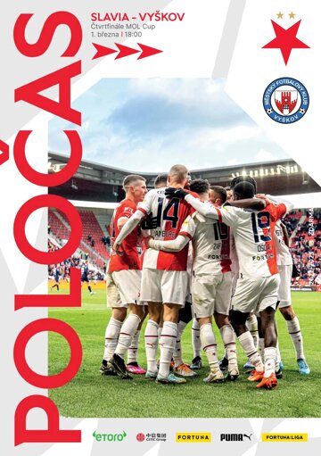 Obálka e-magazínu Poločas 23/2022č.18 Slavia - Vyškov