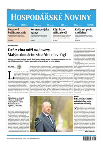 Obálka e-magazínu Hospodářské noviny 085 - 3.5.2023