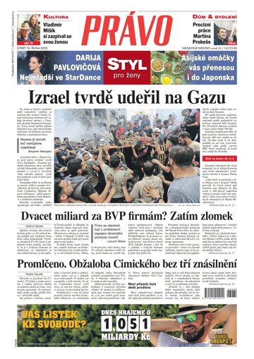 Obálka e-magazínu Deník Právo 10.10.2023