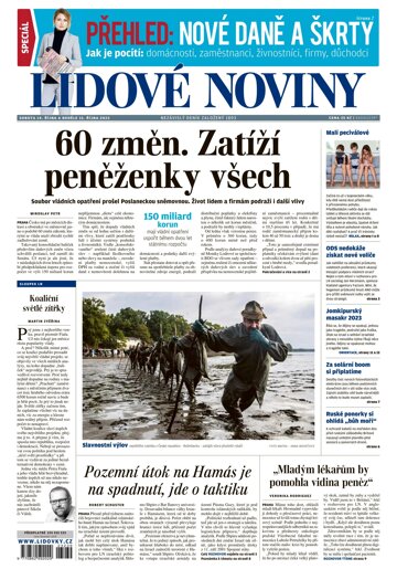 Obálka e-magazínu Lidové noviny 14.10.2023