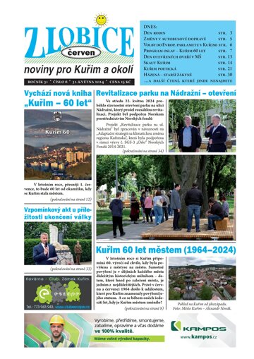Obálka e-magazínu Zlobice – noviny pro Kuřim a okolí 6/2024