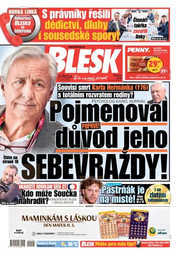 Obálka e-magazínu Blesk 7.5.2025