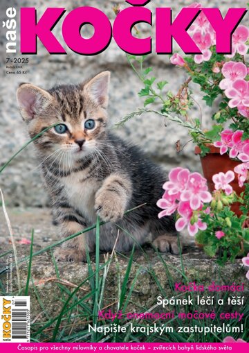 Obálka e-magazínu Naše kočky 7/2025