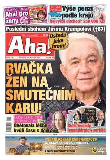 Obálka e-magazínu AHA! 12.8.2025