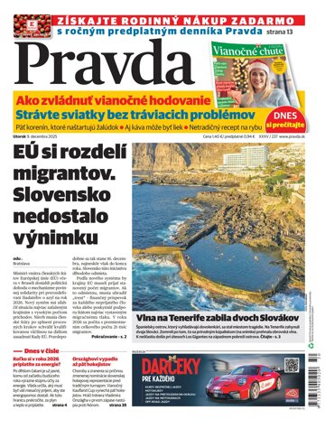 Obálka e-magazínu Pravda 9. 12. 2025
