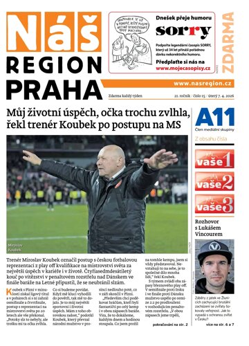 Obálka e-magazínu Náš Region - Praha 15/2026
