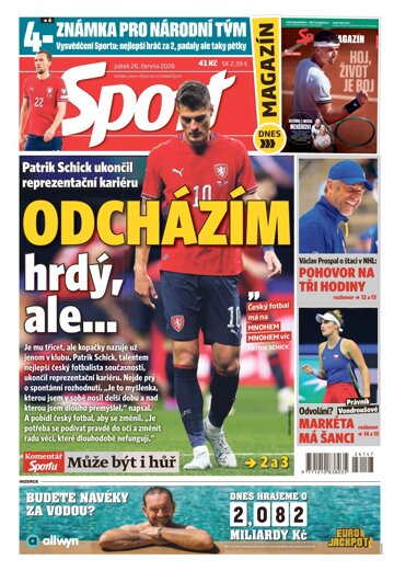 Obálka e-magazínu Sport 26.6.2026