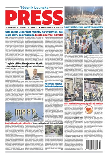 Obálka e-magazínu Lounský press 33/2026