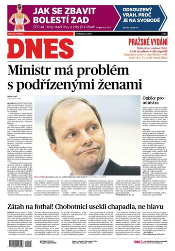 Obálka e-magazínu MF Dnes 28.5.2015