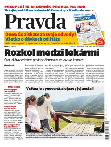 Obálka e-magazínu Pravda 22.7.2015