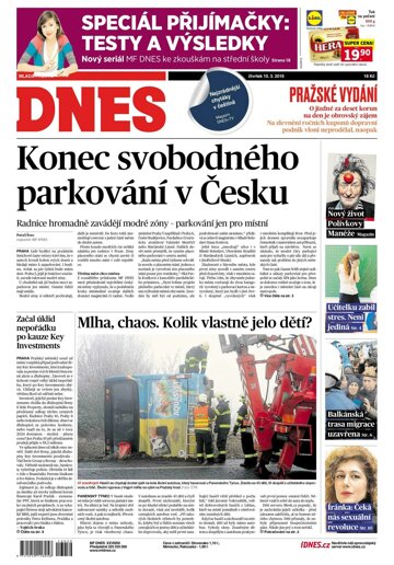 Obálka e-magazínu MF Dnes 10.3.2016