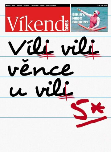 Obálka e-magazínu Víkend DNES Magazín - 3.9.2016