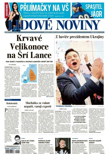 Obálka e-magazínu Lidové noviny 23.4.2019