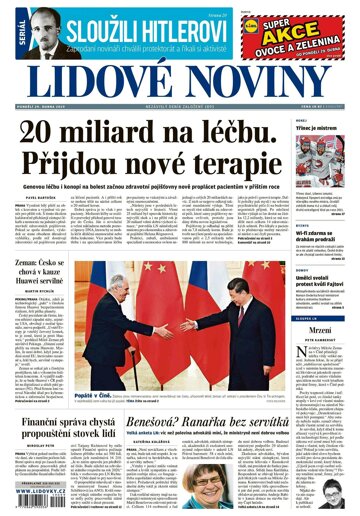 Obálka e-magazínu Lidové noviny 29.4.2019