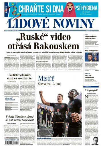 Obálka e-magazínu Lidové noviny 20.5.2019