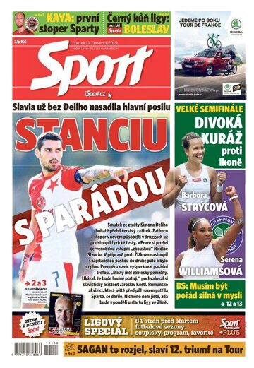 Obálka e-magazínu Sport 11.7.2019