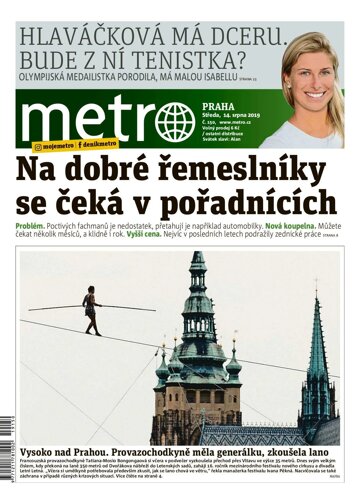 Obálka e-magazínu deník METRO 14.8.2019