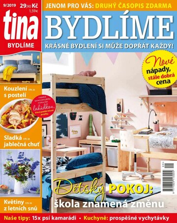 Obálka e-magazínu Tina Bydlíme 9/2019