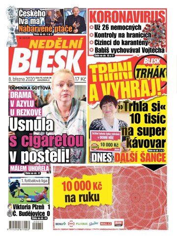 Obálka e-magazínu Nedělní Blesk 8.3.2020