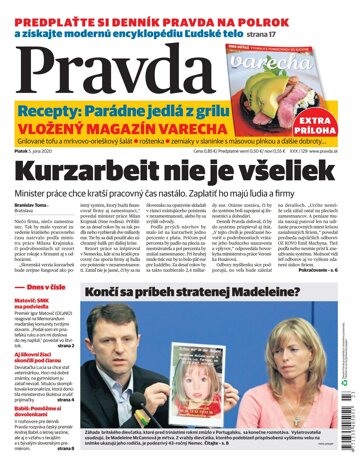 Obálka e-magazínu Pravda 5. 6. 2020