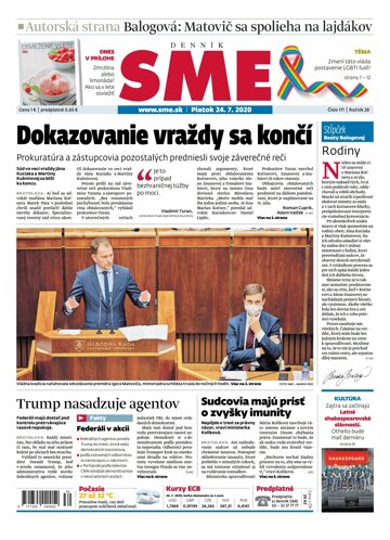 Obálka e-magazínu SME 24.7.2020