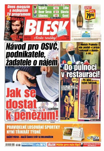 Obálka e-magazínu Blesk 23.10.2020