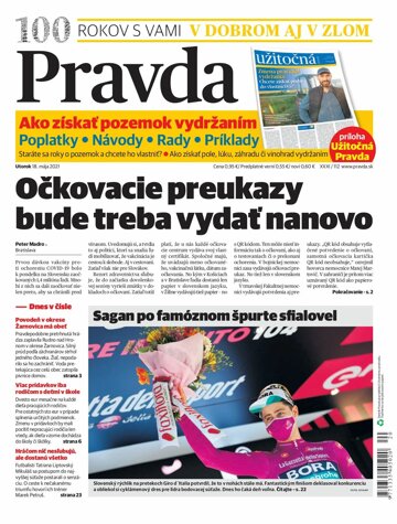 Obálka e-magazínu Pravda 18. 5. 2021