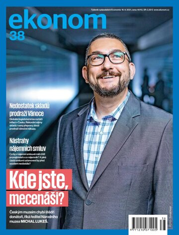 Obálka e-magazínu Ekonom 38 - 16.9.2021