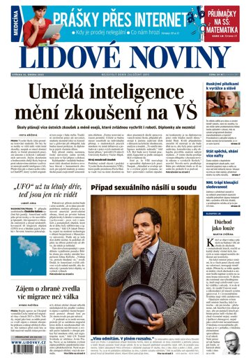 Obálka e-magazínu Lidové noviny 15.2.2023