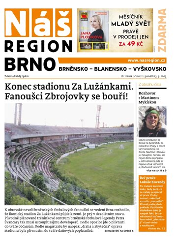 Obálka e-magazínu Náš Region - Brno 11/2023