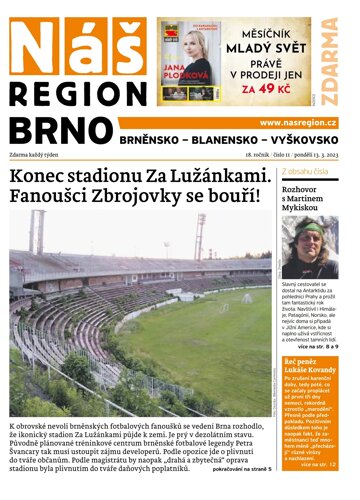 Obálka e-magazínu Náš Region - Brno 11/2023